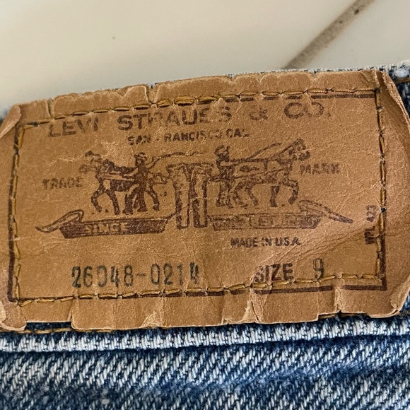 Vintage Levi’s orange tag denim jeans size 9 (waist 25) medium wash EUC - Picture 10 of 11
